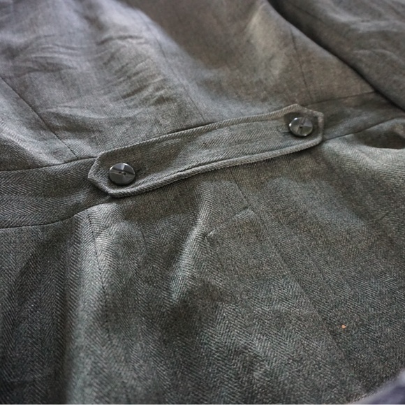 CATO Forest Green Tweed Pant Suit Size 14 - Picture 5 of 5